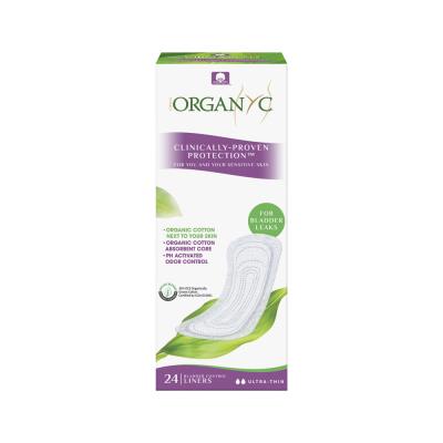 Organyc Organic Liners Ultra-Thin Bladder Control (For Bladder Leaks) x 24 Pack